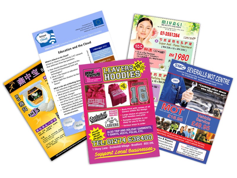 Single Side Leaflet (A3 Size, 120gsm - 310gsm)